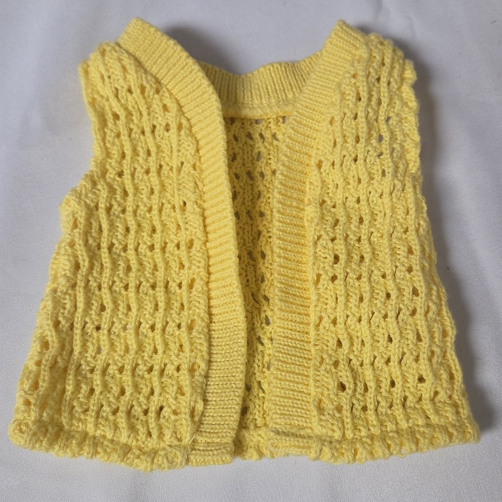 American Girl Doll Julie Meet Yellow Knit Vest Only Historical